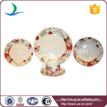 Hot sale red ceramic royal china dinnerware